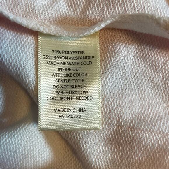 Max Studio Performance Pink Tie Dye Sweat Shirt, Size Large - Picture 4 of 7